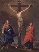 Pompeo Batoni The Cross of Christ, the Virgin and St. John s Evangelical oil painting